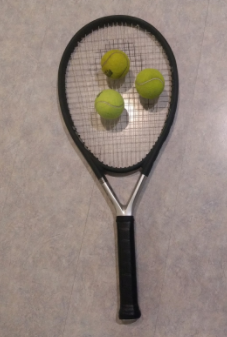 One of the activities tennis players took part in this year consisted of bouncing a single tennis ball up with their racket while running. The exercise focused on improving hand-eye coordination and concentration. Given that handling one ball was hard enough, bouncing three balls at a time (as displayed in the picture) would require some exceptional skill! 