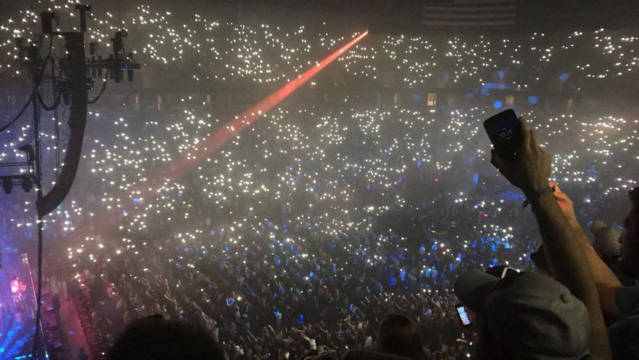 J. Cole performs his song “Love Yourz”, which holds a very personal meaning to him. During the song, he told the audience to hold up their flashlights, which made for a very intimate atmosphere. “I loved the lights, it looked like stars and made for a very special and unique [environment],” said junior Lydia Fry. Following his performance at the Bryce Jordan Center, J. Cole will perform at the world’s most famous arena, Madison Square Garden.
