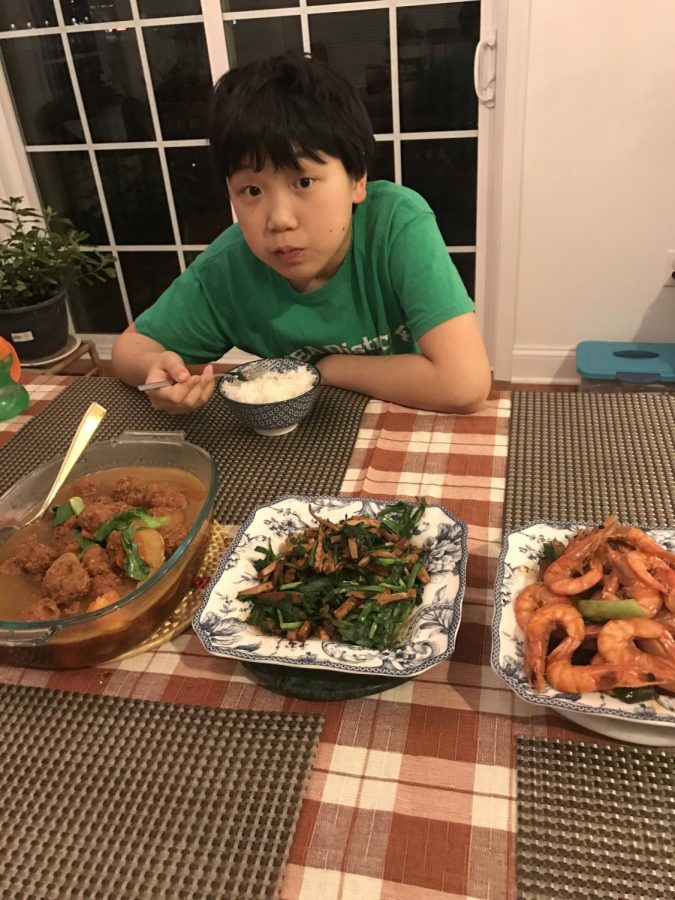 Zander+Zheng%2C+freshman%2C+has+Peking+duck+for+Thanksgiving.+Peking+duck+is+a+traditional+Thanksgiving+meal+of+the+Zheng+family.+%E2%80%9CThere+is+nothing+better+than+Peking+Duck+for+Thanksgiving.+Turkey+may+be+good%2C+but+this+is+the+best+of+the+best%2C%E2%80%9D+Zheng+said.+%C2%A0