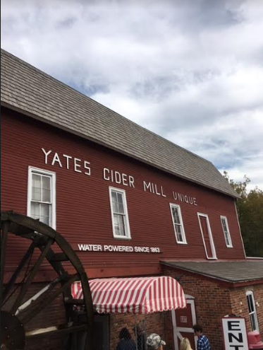 Yates Cider mill, Rochester Hills, Michigan. Michigan residents going to Yates Cider Mill enjoying some fall treats. 