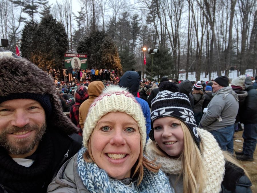 State High math teacher Mrs. Neal attends the annual Groundhog Day celebration in Punxsutawney, Pennsylvania. Growing up in Punxsutawney, Neal was at the forefront of a lot of the culture surrounding Groundhog Day. 