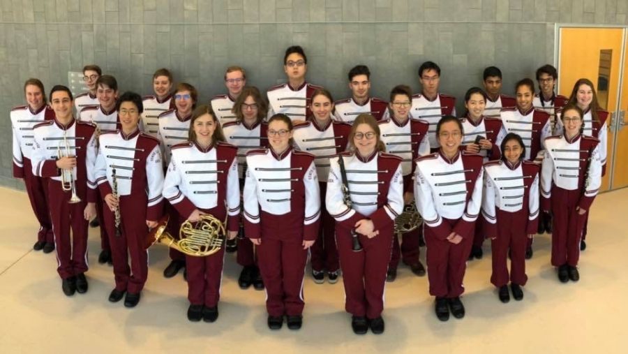 State High band, including 12 seniors, 4 juniors, and 8 sophomores, poses in uniform. I believe State High took 24, sophomore Tanner Deyo said. 
Of those 24 I think 21 qualified to go the regionals.