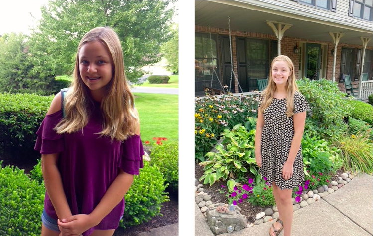 Anna Garlicki poses and smiles in anticipation of her first days of freshman and senior year at State High. 