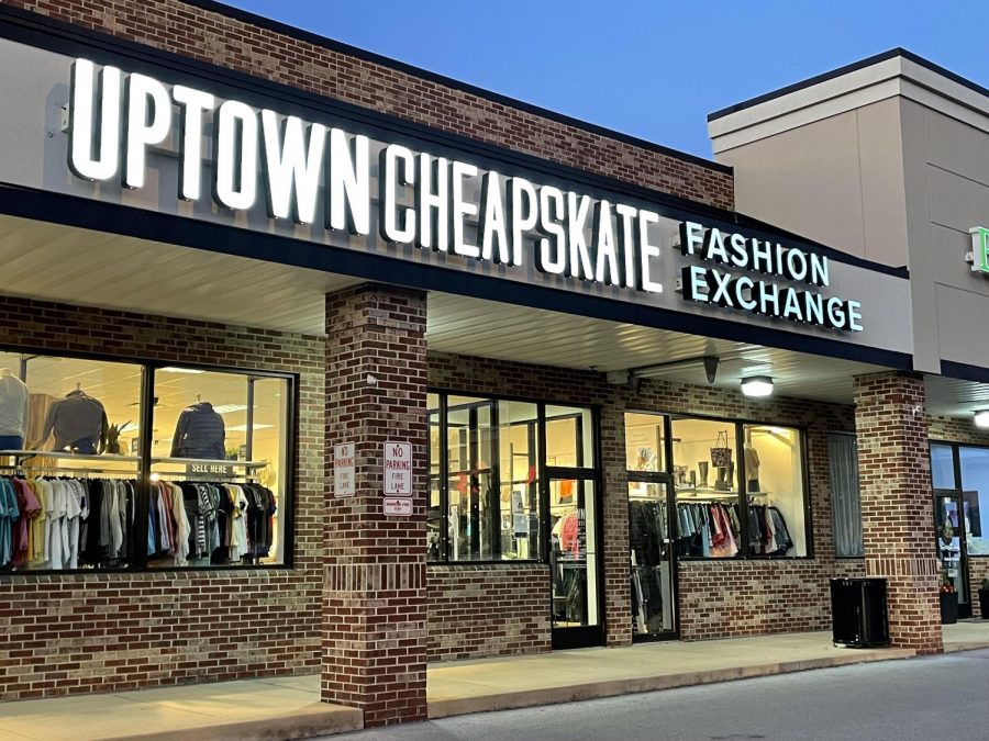 The exterior of Uptown Cheapskate in State College, PA, on Oct. 4, 2021.