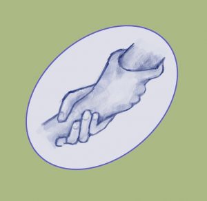 The graphic shown above, drawn by Marissa Xu, symbolizes mutual aid by depicting the direct support between one person and another. 