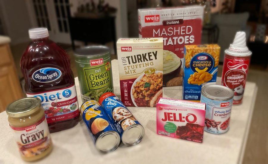 A spread of Thanksgiving  dinner ingredients taken on Nov. 23, 2021. 