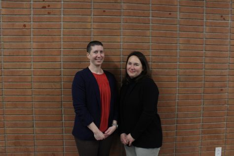 Jackie Huff (left) and Amber Concepcion (right) share a pose for a picture. Huff is officially replacing Concepcions role of the SCASD president. 