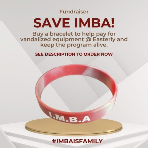 Graphic promoting bracelet sales via the sc_imba Instagram account. Created by Mia Reese. 