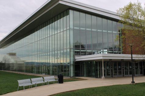 The exterior of Pegula Ice Arena, where SCASD hockey teams hold practices and games.