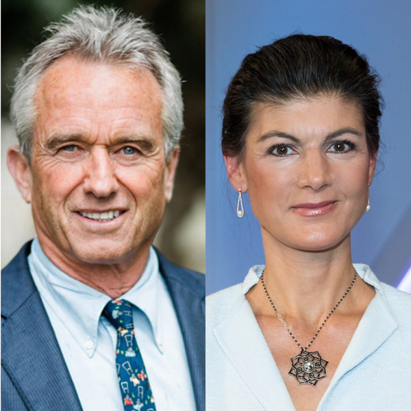 RFK JR and Sarah Wagenknecht. Graphic made by Noah Demo