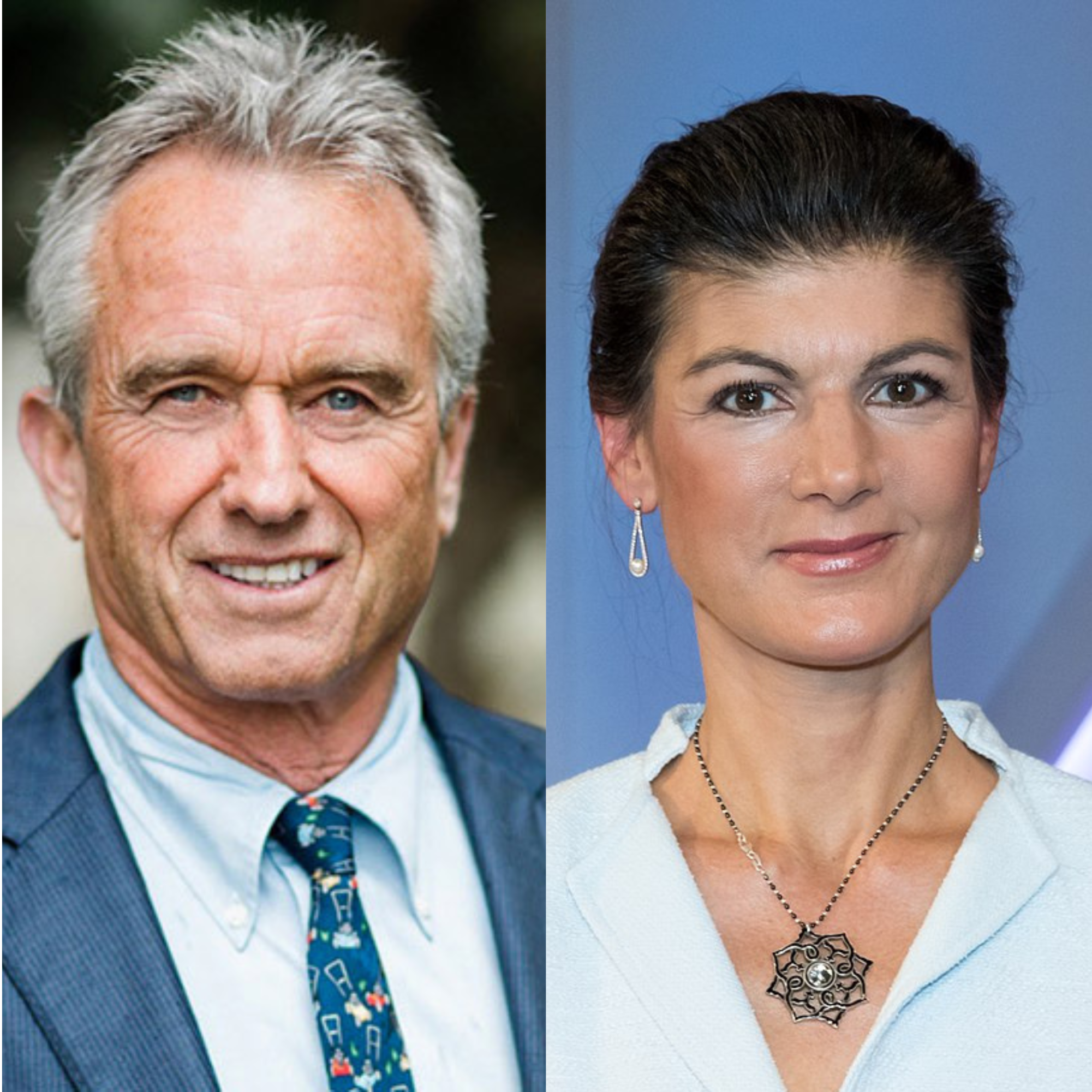 RFK JR and Sarah Wagenknecht. Graphic made by Noah Demo