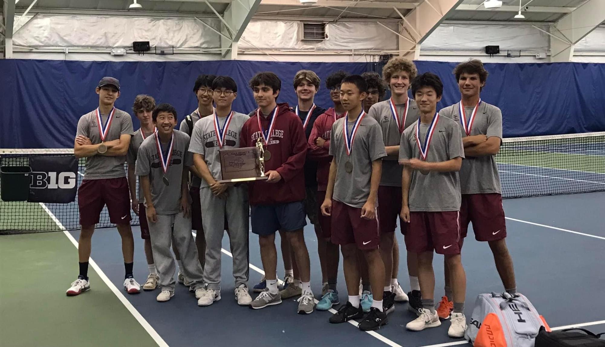 State High Boys Tennis players after the championship win