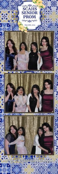 Jana Al Balushi s friends  at State High Seniors prom.