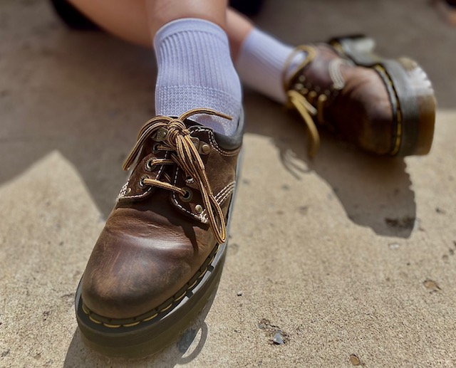 Sophomore Margaret Searle’s pair of Doc Martens that she will be rocking this fall. 