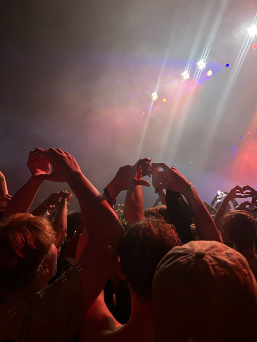 The crowd making hearts with their hands at the Lil Yachty Concert at Bryce Jordan Center.
Photo courtesy of Hadley Milhomme
