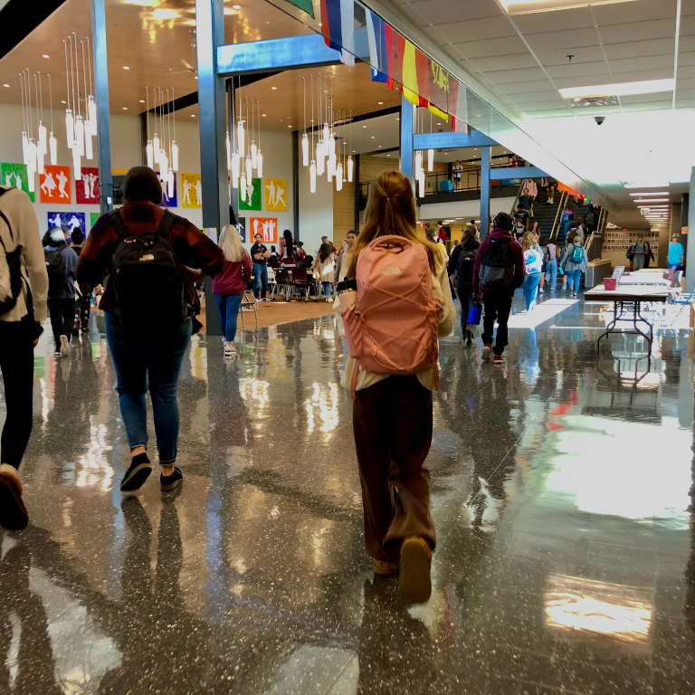 As students walk the halls this image showcases the many styles our school sees.