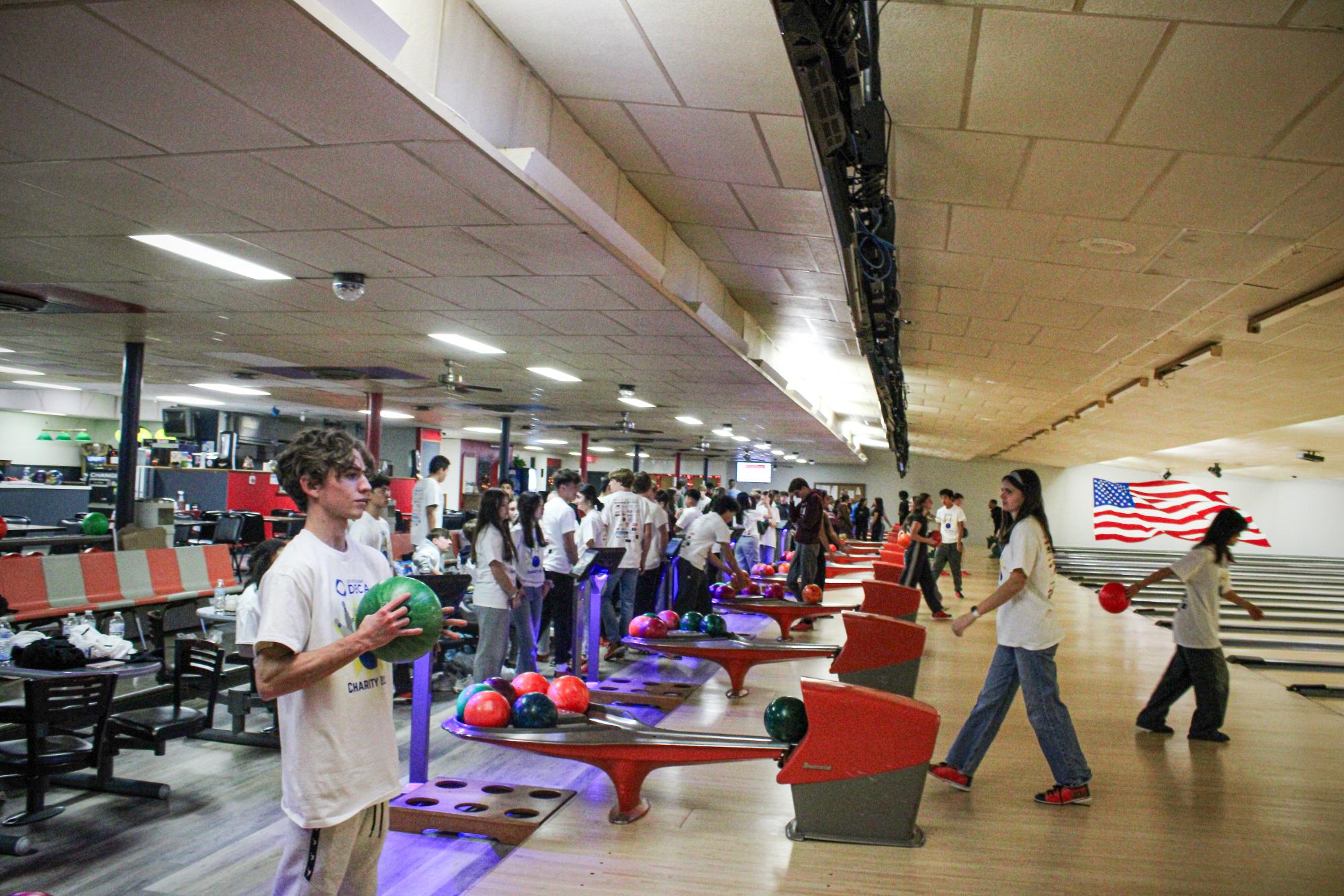 Students participate at the 2024 Charity Bowl.  