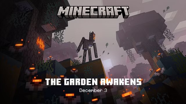 Mojang's Pale Garden update promotional picture, professional courtesy of Mojang.