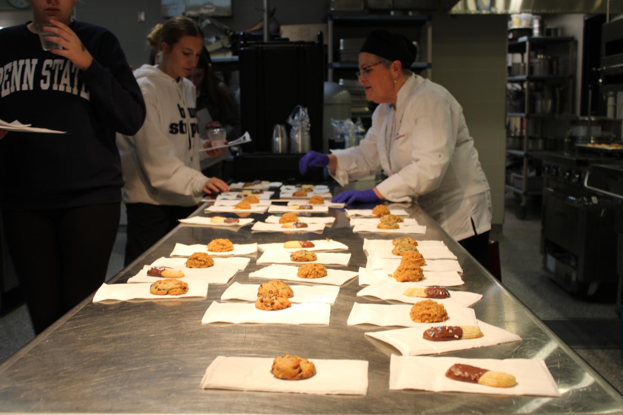 Cookies for 8th grade students made by Culinary Arts.