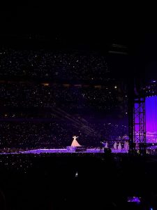 Taylor Swift performing “Enchanted” during her Eras Tour. Photo courtesy of Ben Carey. 
