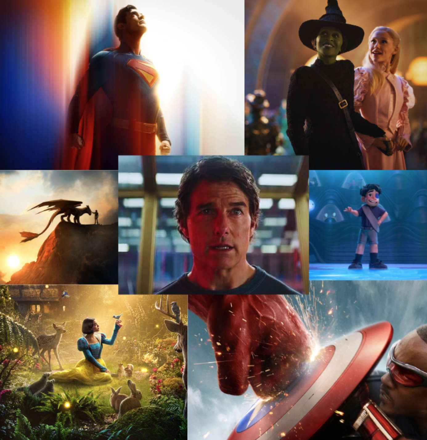 Among 2025’s lineup of highly anticipated films includes DC’s “Superman”, “Wicked: For Good”, “How to Train Your Dragon”, “Mission Impossible: Final Reckoning”, “Pixar’s Elio”, “Disney’s Snow White”, and “Marvel’s Captain America: Brave World”.  Graphic by Nate Tranell