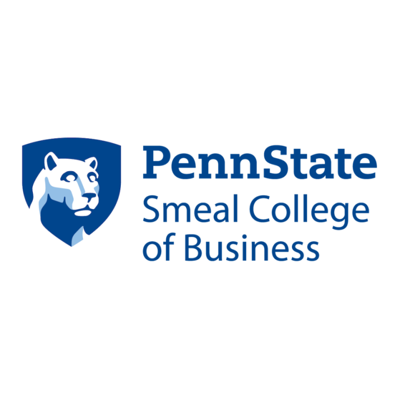Logo graphic of the Penn State Smeal College of Business with the Nittany Lion logo.