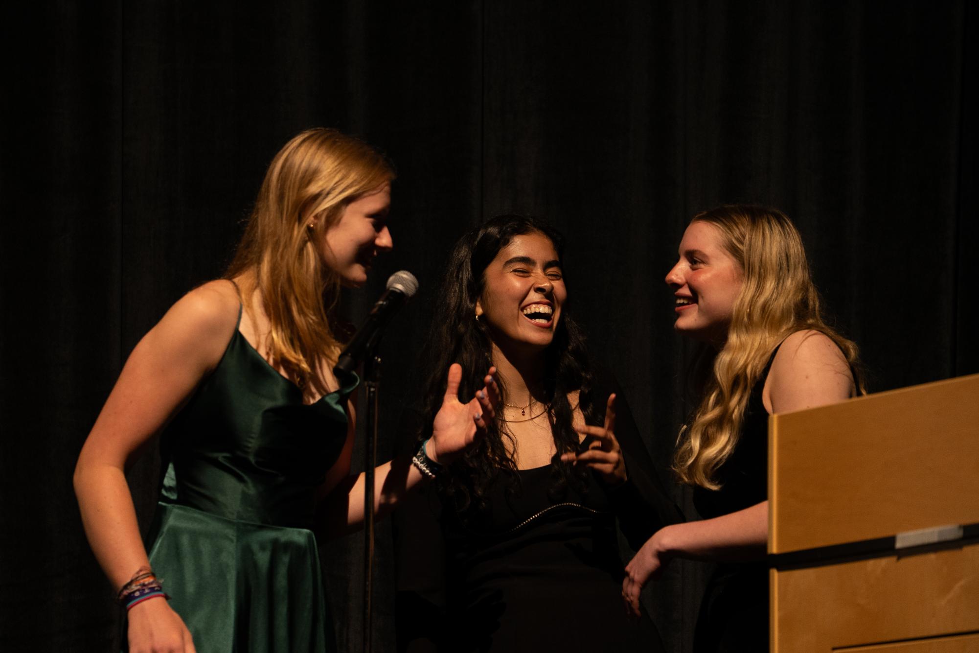 Film students Clare Banker, Cheyla Ramirez-Crawford, and Savannah Watkins present the SCOSCAR for Best Director