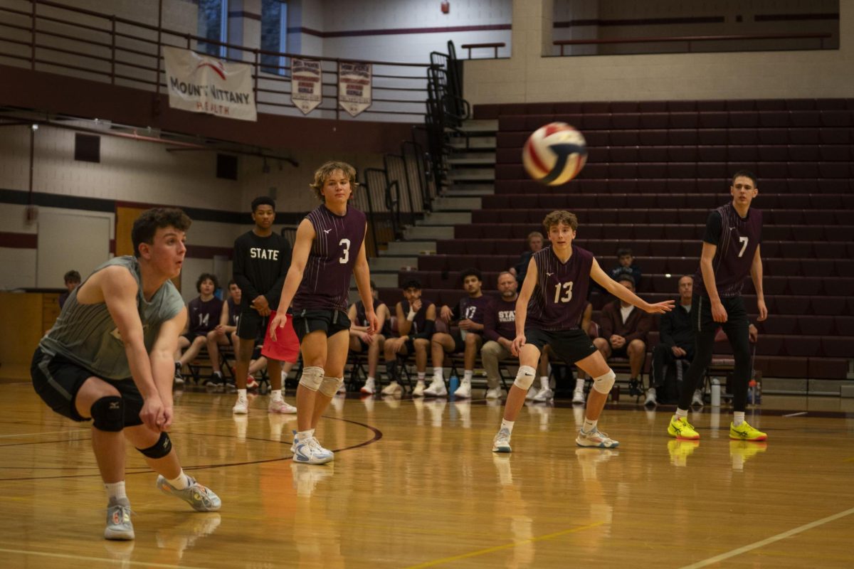 Sophomore Ty Miller’s save keeps State High in the game.