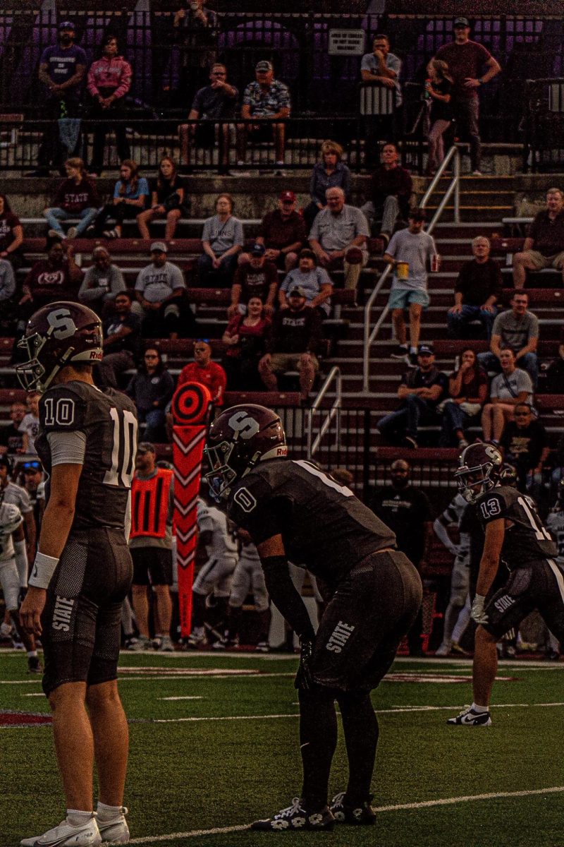 Tae Sheffey, number 0, lining up in the backfield with, Connor Kulka number 10.