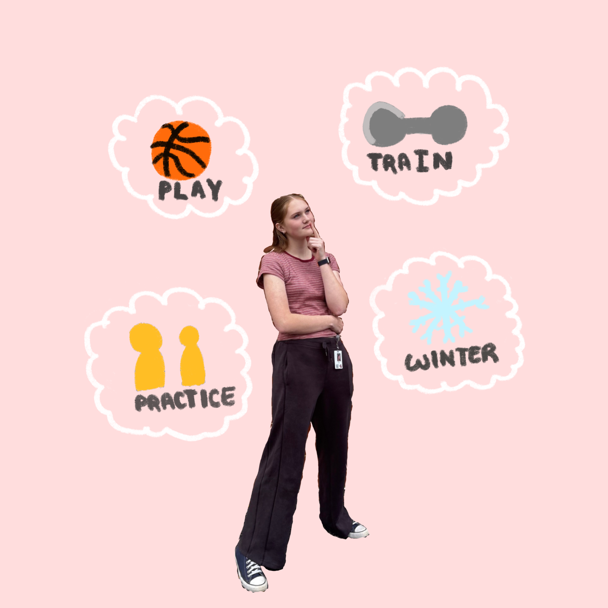 Freshman Ali Foster decides which part of the winter athletics she wants to focus on. 