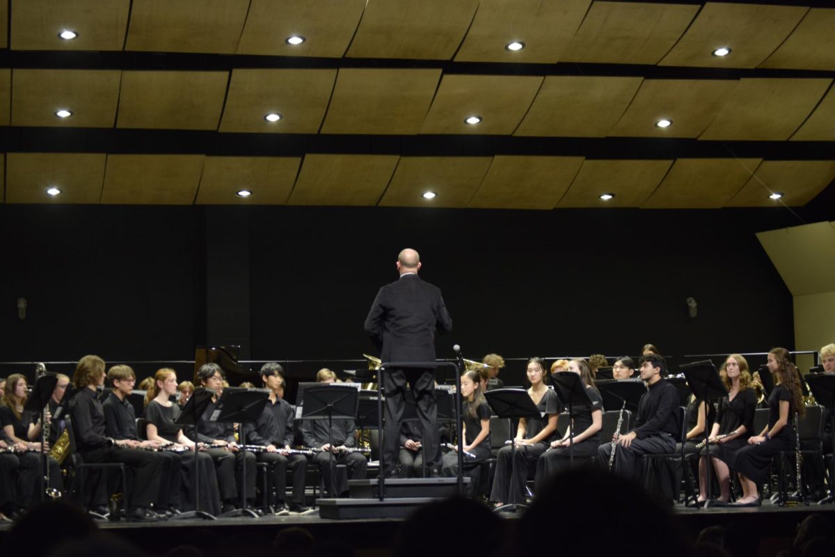 Paul Leskowicz and symphonic band performing "A Light Before Dawn" by Gavin Lendt. 

