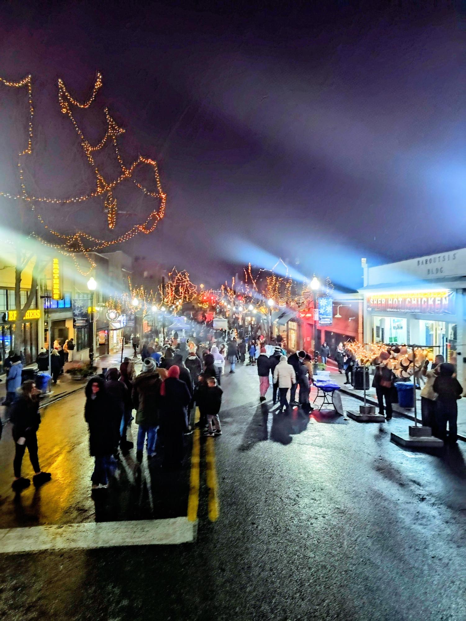 State College community members enjoy First Night downtown.