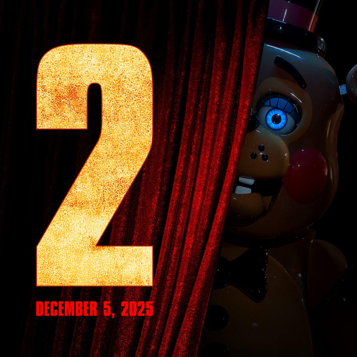 Official teaser poster for "Five Nights at Freddy's 2."