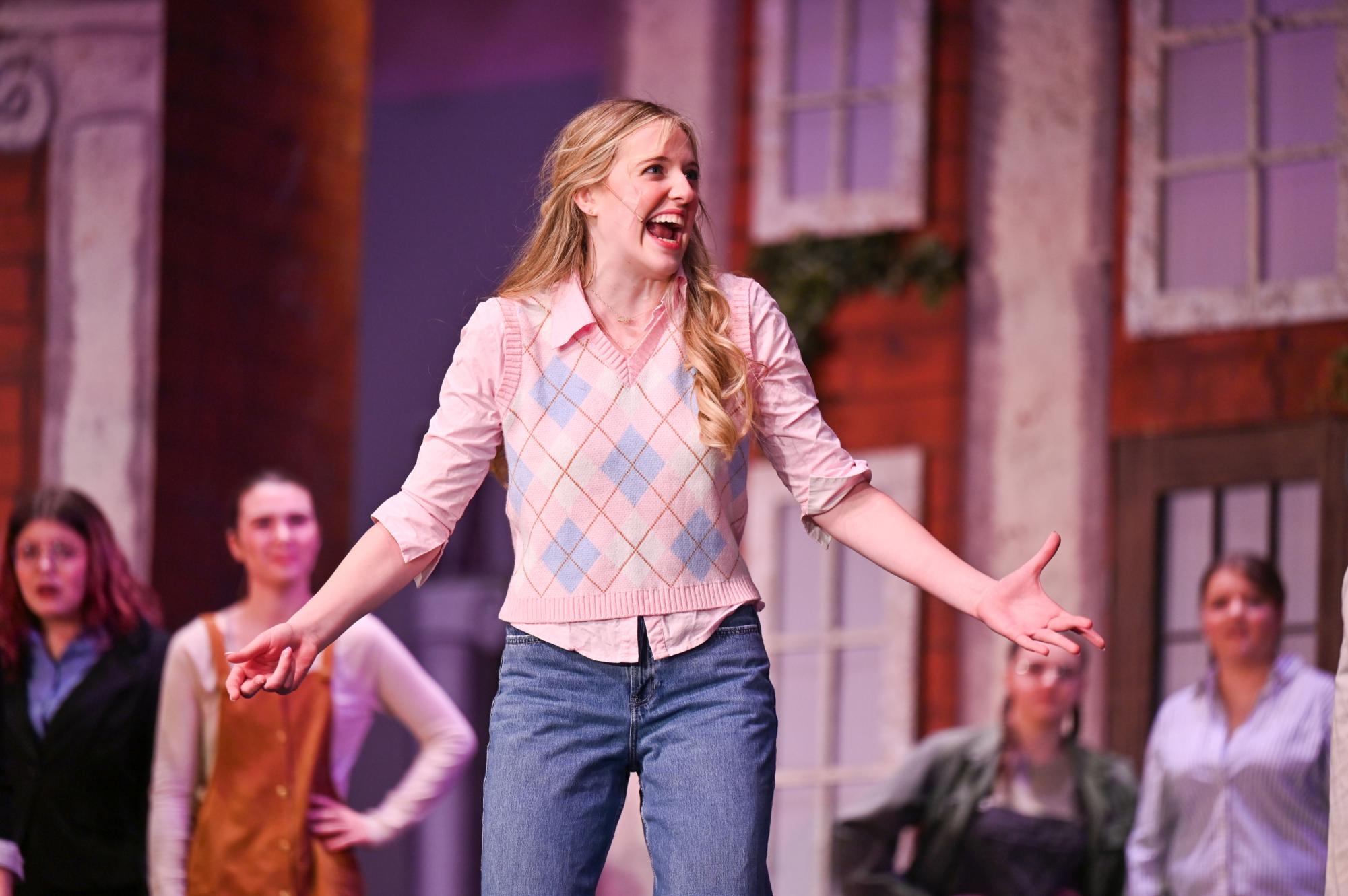 Hannah Smith performs as Elle Woods in Legally Blonde, her favorite character to date.
