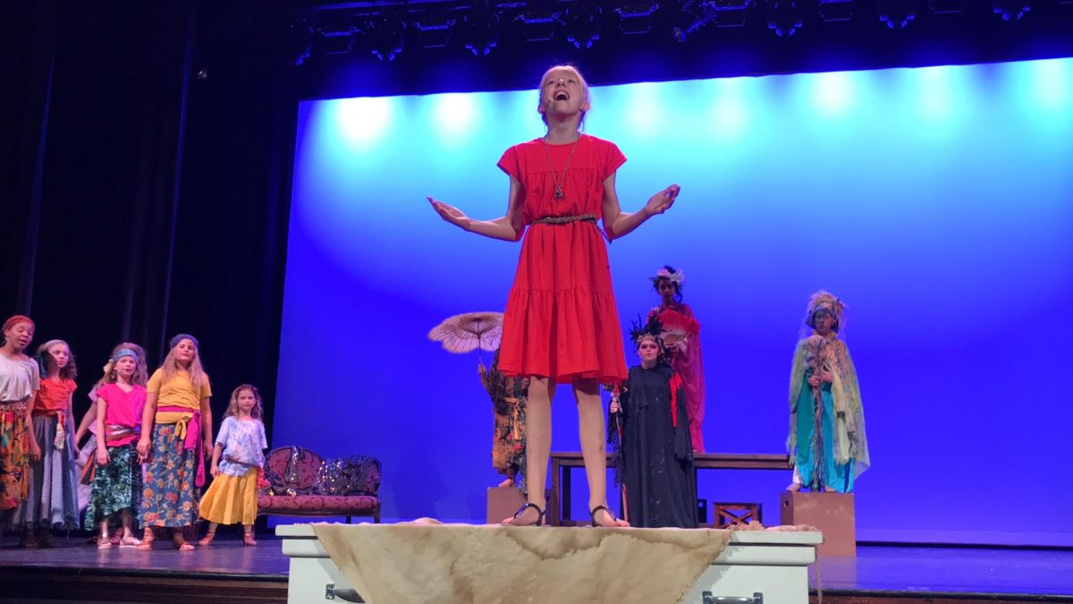 Hannah Smith performing in shows during her childhood.