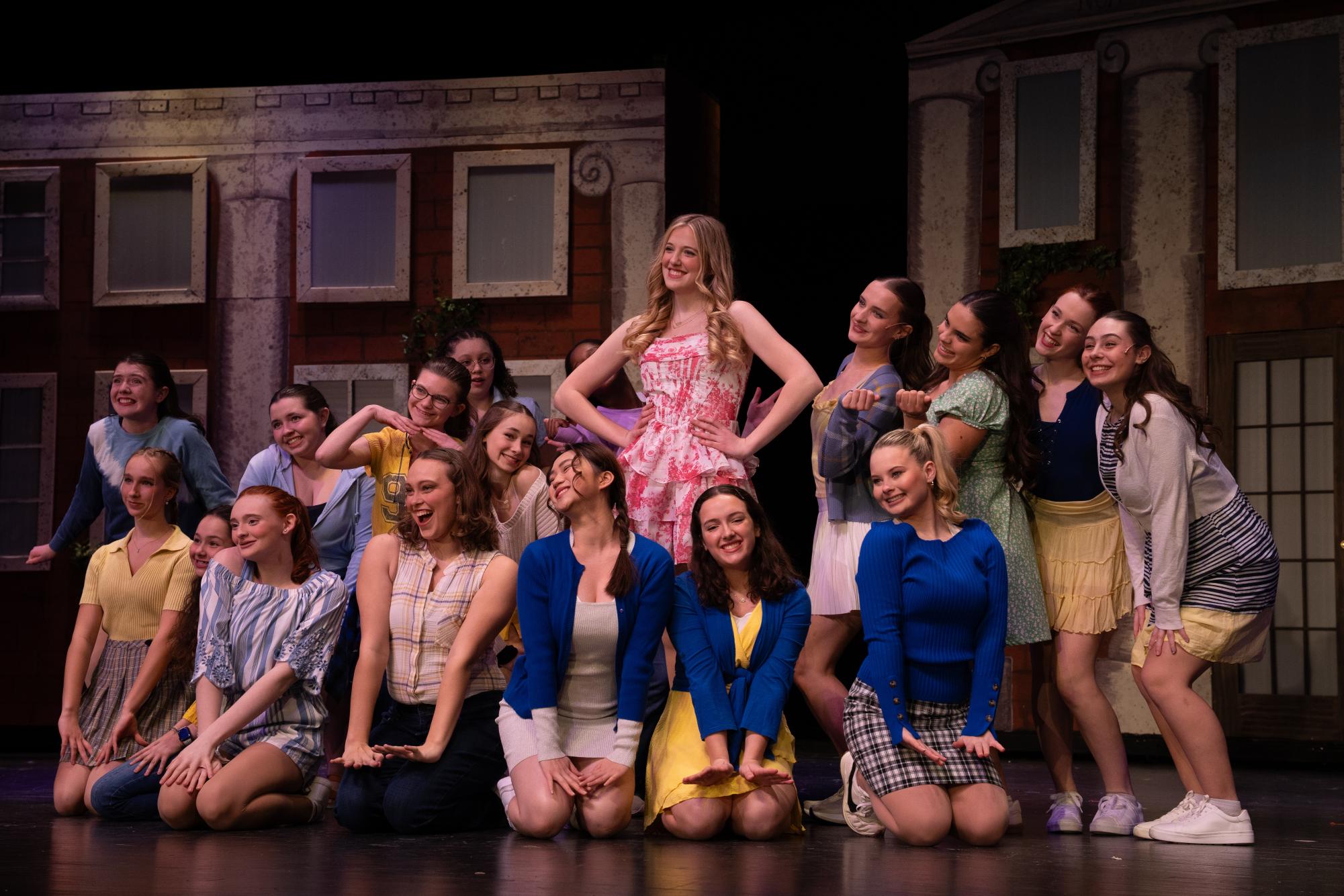 Hannah Smith and the ensemble perform “Omigod You Guys” at the “Legally Blonde” tech rehearsal.