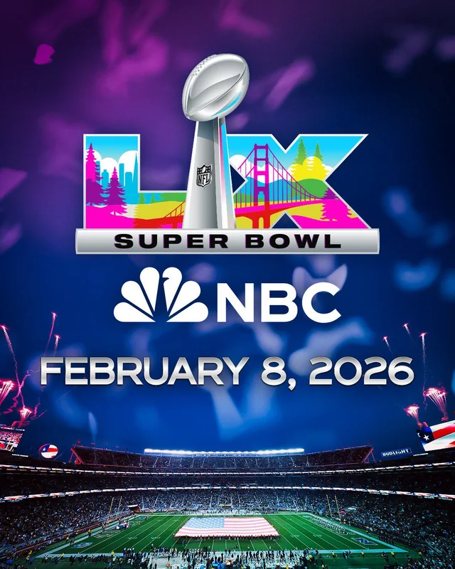 Promotional Image for Super Bowl 60 courtesy of NBC.