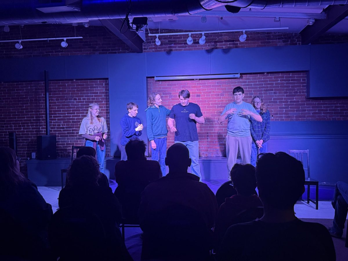 Happy Valley Improv high school students perform at a showcase that was held on March fourth.