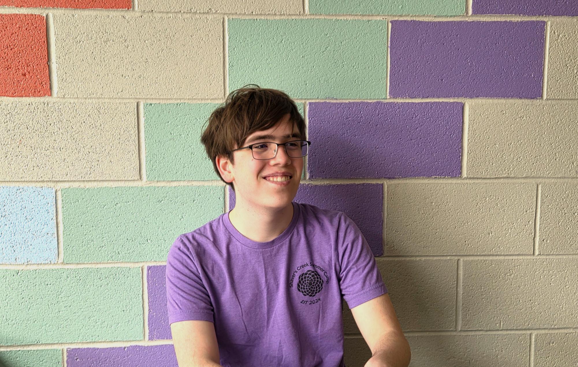 Connor Hill smiles for a photo.