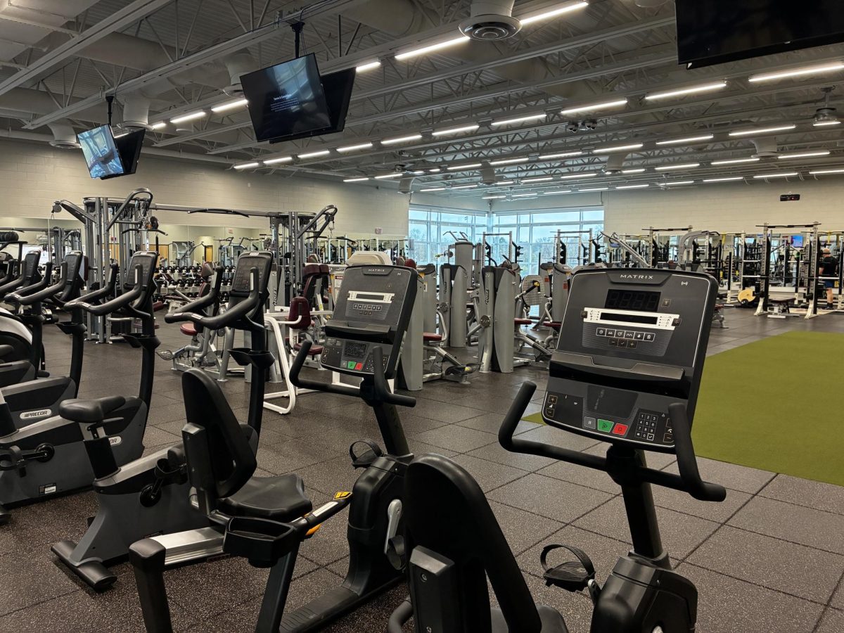 State High’s Fitness Center, containing a multitude of fitness equipment and machines available to students and facilities.

