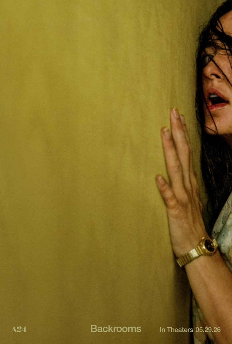 A24 "Backrooms" movie poster promotes the impending release. Photo courtesy of A24.